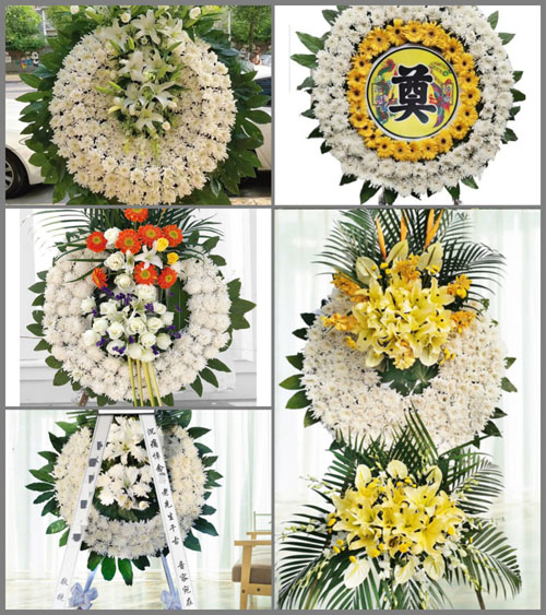 四川成都蒲江县白云乡蜈蚣村花圈速递